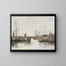 Le sas de Trouville - Eugène Boudin — framed artwork on a wall