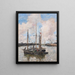 L'entrée du port de Trouville - Eugène Boudin — framed artwork on a wall