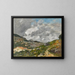 Mountains near Nice - Eugène Boudin — framed artwork on a wall