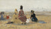 On the beach, Trouville - Eugène Boudin — artwork view