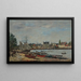 Port and Town of Paimpol - Eugène Boudin — framed artwork on a wall