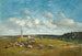 Landscape Painting of the Deauville Surroundings - Eugène Boudin — artwork view