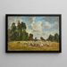 Norman landscape painting - Eugène Boudin — framed artwork on a wall