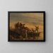 Fishermen by the Water's Edge - Eugène Boudin — framed artwork on a wall