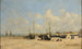 Beach at Berck, low tide - Eugène Boudin — artwork view