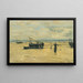 Beaches Run Ashore - Eugène Boudin — framed artwork on a wall