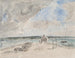 Plougastel, the passage at the mouth of the Landerneau river - Eugène Boudin — artwork view
