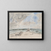 Plougastel, the passage at the mouth of the Landerneau river - Eugène Boudin — framed artwork on a wall