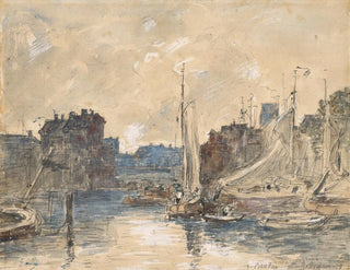 Port of Rotterdam - Eugène Boudin — artwork view