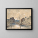 Port of Rotterdam - Eugène Boudin — framed artwork on a wall