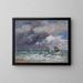 Sailboats near Trouville - Eugène Boudin — framed artwork on a wall