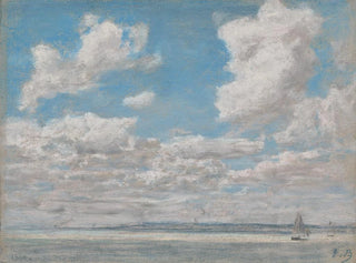 Marine painting with open sky - Eugène Boudin — artwork view
