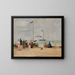 On the Trouville Beach - Eugène Boudin — framed artwork on a wall