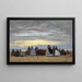 La Plage à Villerville - Eugène Boudin — framed artwork on a wall
