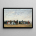 La Plage près de Trouville - Eugène Boudin — framed artwork on a wall