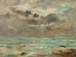 La Côte à Trouville - Eugène Boudin — artwork view