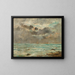 La Côte à Trouville - Eugène Boudin — framed artwork on a wall