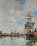 The Deauville Basin - Eugène Boudin — artwork view