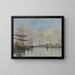 Le Port du Havre - Eugène Boudin — framed artwork on a wall