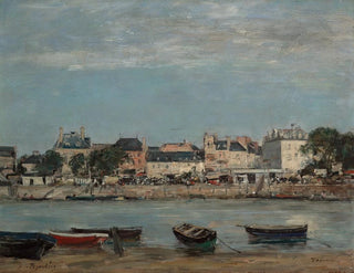 Le Port de Trouville - Eugène Boudin — artwork view