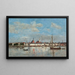 Le Quai à Anvers - Eugène Boudin — framed artwork on a wall