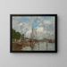 A corner of the port at Trouville - Eugène Boudin — framed artwork on a wall