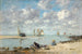 Lavandière near Trouville - Eugène Boudin — artwork view