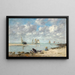 Lavandière near Trouville - Eugène Boudin — framed artwork on a wall