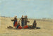 Women on the Beach at Berck - Eugène Boudin — artwork view