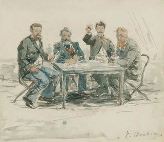 La ferme Saint-Simon - Eugène Boudin — artwork view