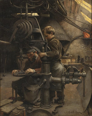 Un Patron ou La leçon de l'apprenti - Eugène Buland — artwork view