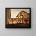 L'ancien Hôpital Dieu et les cagnards - Eugène Burgat — framed artwork on a wall