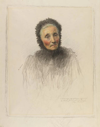 Old Woman - Eugène Burnand — artwork view