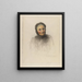 Old Woman - Eugène Burnand — framed artwork on a wall
