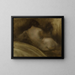 a nude woman from behind, corner figure - Eugène Carrière — framed artwork on a wall