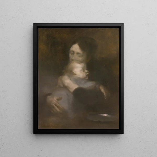 Maternity - Eugène Carrière — framed artwork on a wall