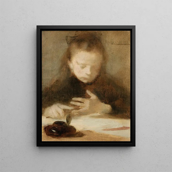 L'ajout - Eugène Carrière — framed artwork on a wall