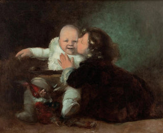 The Kiss - Eugène Carrière — artwork view