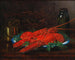 Still life with a lobster and a copper pot on a ledge - Eugène Claude — artwork view