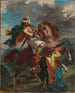 A Turk Surrenders to a Greek Cavalier - Eugène Delacroix — artwork view
