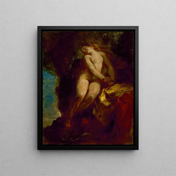 Andromède - Eugène Delacroix — framed artwork on a wall