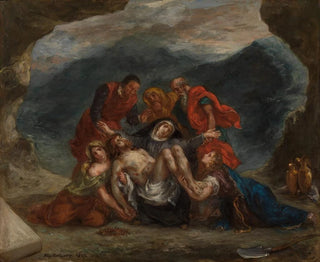 Lamentation of Christ - Eugène Delacroix — artwork view
