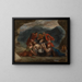 Lamentation of Christ - Eugène Delacroix — framed artwork on a wall