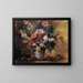 Flower Still Life Painting - Eugène Delacroix — framed artwork on a wall