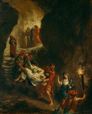 The Christ Carried to the Tomb - Eugène Delacroix — artwork view