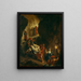 The Christ Carried to the Tomb - Eugène Delacroix — framed artwork on a wall