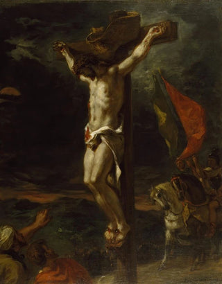 The Christ on the cross - Eugène Delacroix — artwork view