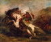 Collision of Moorish Cavalrymen - Eugène Delacroix — artwork view