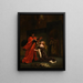 Desdémone cursed by her father - Eugène Delacroix — framed artwork on a wall
