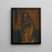Study of Vicentini in armor - Eugène Delacroix — framed artwork on a wall